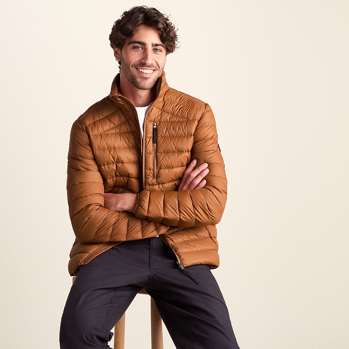 North Mens RDS Certified Down Jacket - Rust
