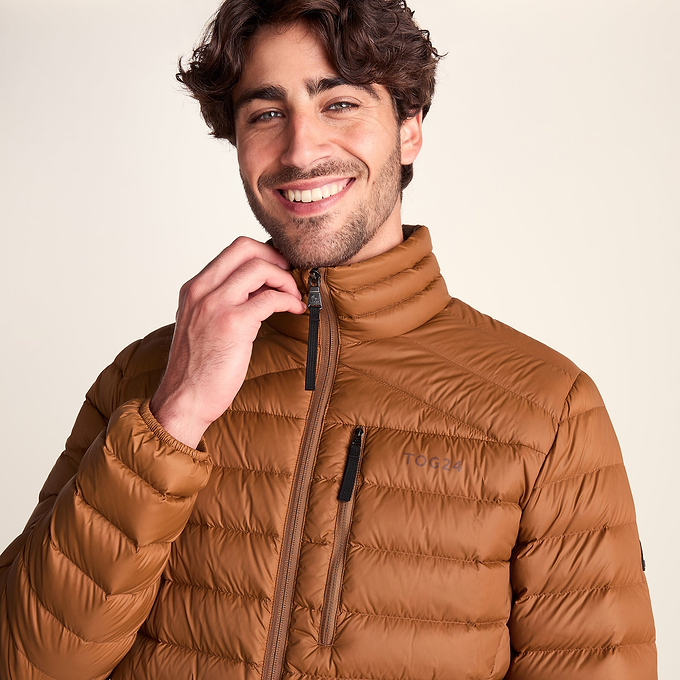 North Mens RDS Certified Down Jacket - Rust