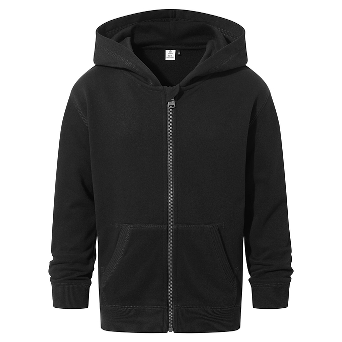 Norwood Kids Zip Hoody - Black