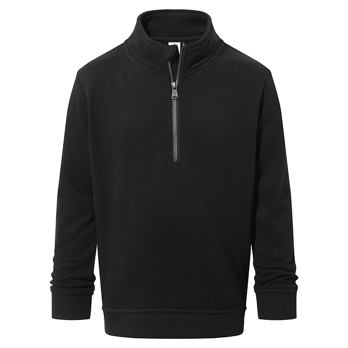 Oakenshaw Kids 1/4 Zip Neck - Black