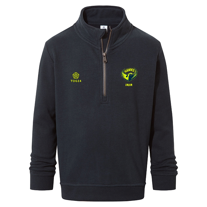 West Yorkshire Hawks Kids - Oakenshaw 1/4 Zip Neck Dark Indigo