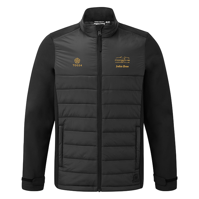 Porsche & Coffee Club Cabriolet Mens - Oakham Insulated Jacket Black
