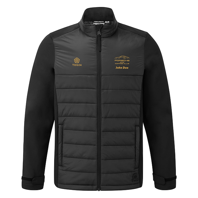 Porsche & Coffee Club Coupe Mens - Oakham Insulated Jacket Black