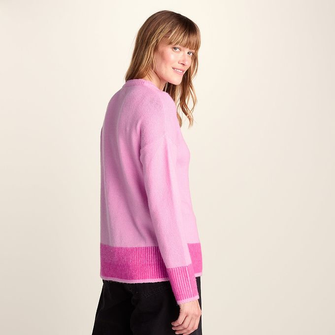 Odette Womens Soft Touch Knit Jumper - Sandy Pink