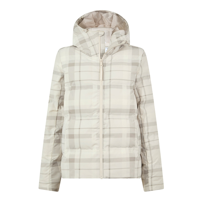 Orelle Womens Insulated Ski Jacket - Taupe Check