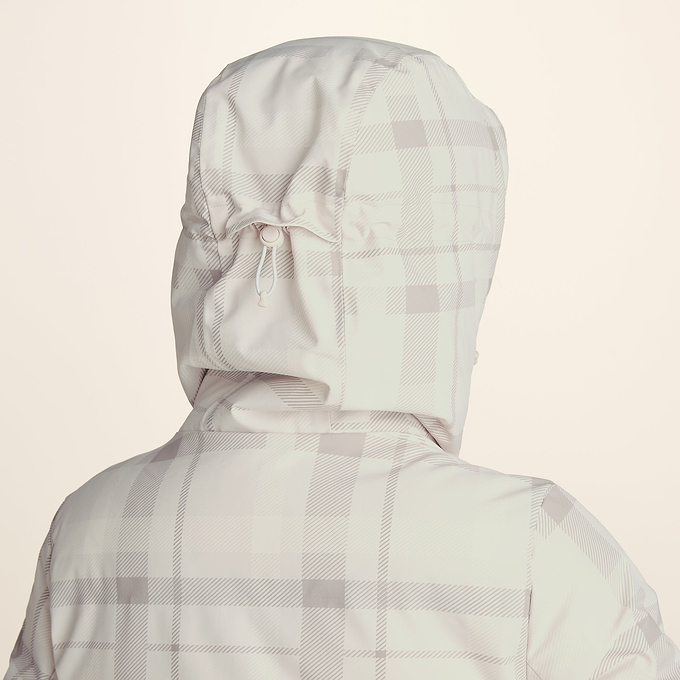 Orelle Womens Insulated Ski Jacket - Taupe Check