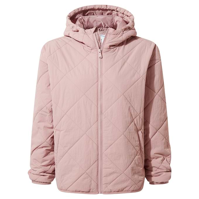 Orford Womens Hooded Packaway Padded Jacket - Faded Pink