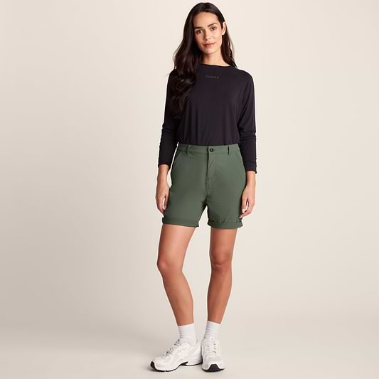 Path Womens Performance Shorts - Faded Khaki