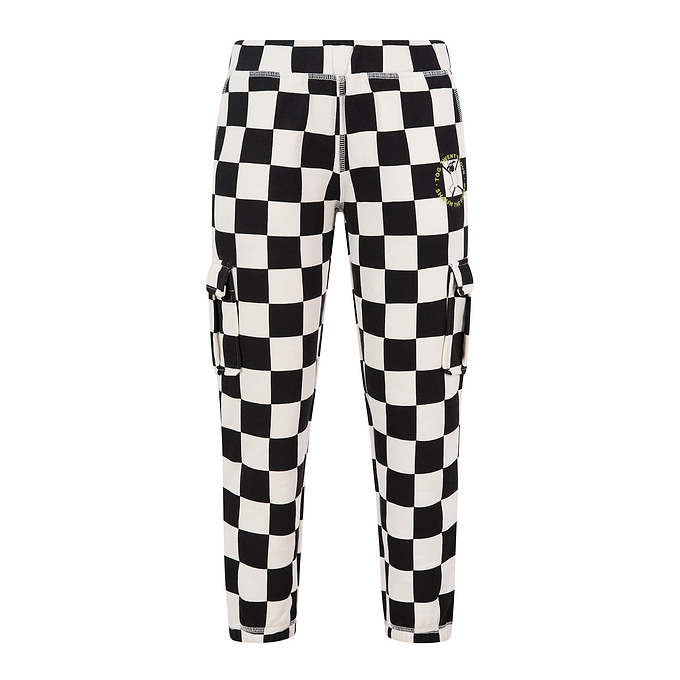 Polypay Kids Shaun the Sheep Sweat Pant - Black Woolly Checkerboard