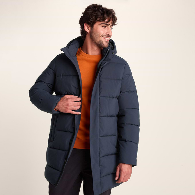 Preece Mens Long Shower Resistant Insulated Jacket - Dark Indigo