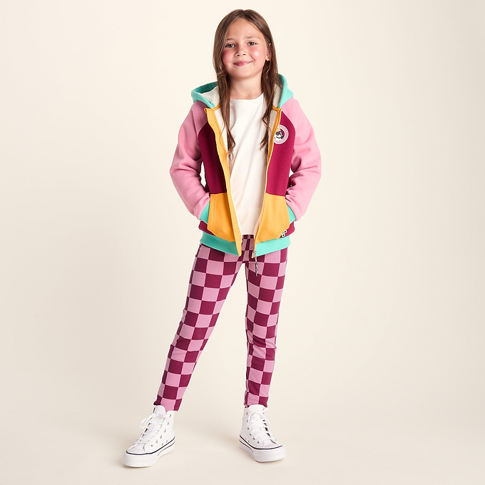 Racka Kids Shaun the Sheep Legging - Candy Floss/Beetroot Red