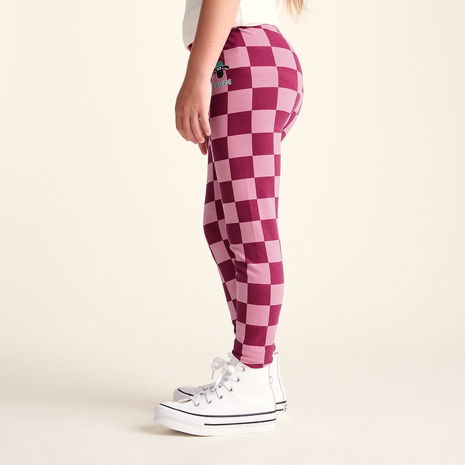 Racka Kids Shaun the Sheep Legging - Candy Floss/Beetroot Red