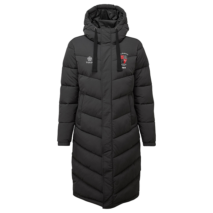 Old Brodleians Womens - Raleigh Long Insulated Jacket Washed Black