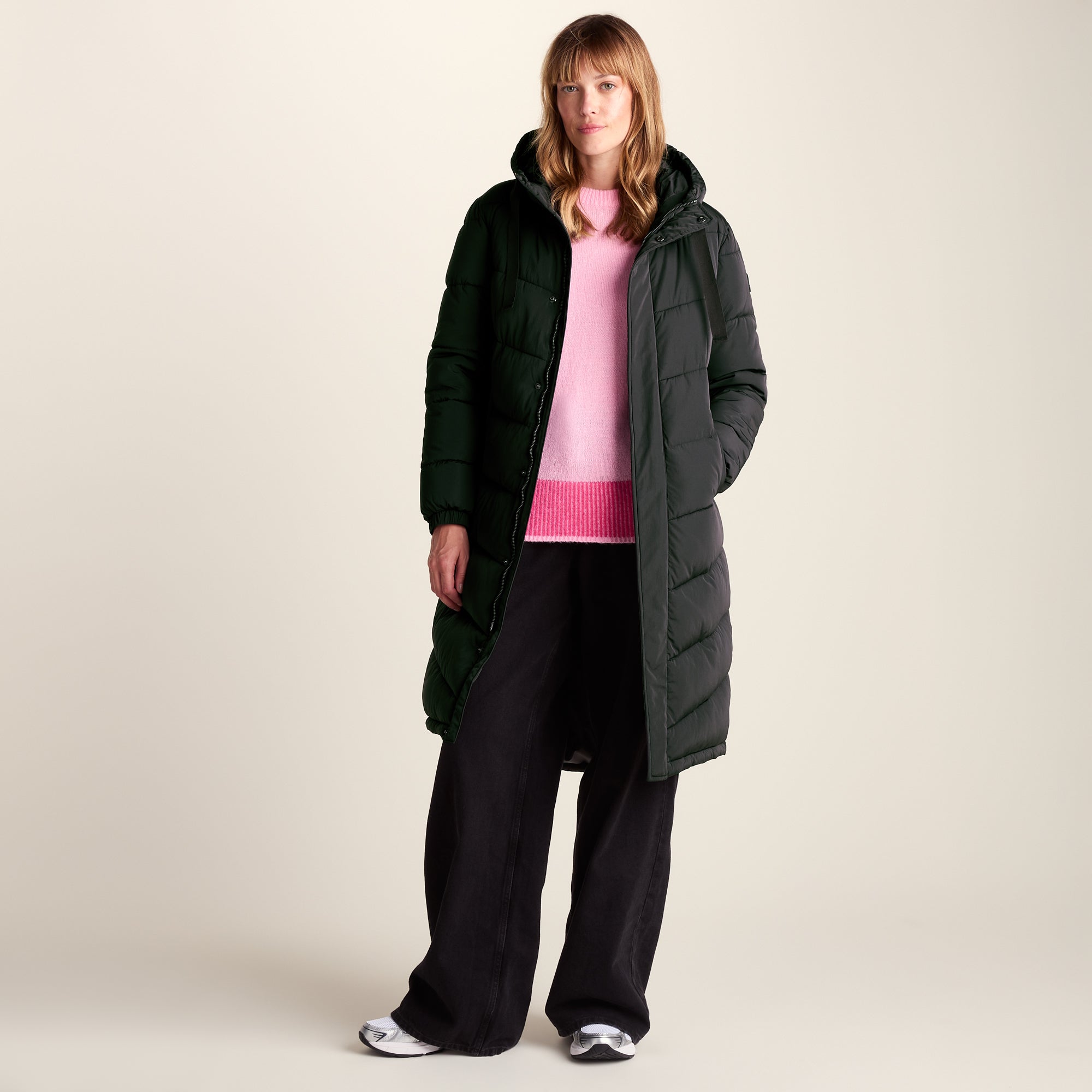 Raleigh Womens Washed Black Padded Puffer Jacket | TOG24