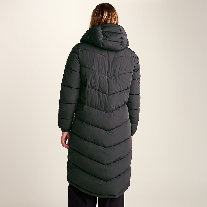 Raleigh Womens Long Insulated Jacket - Washed Black