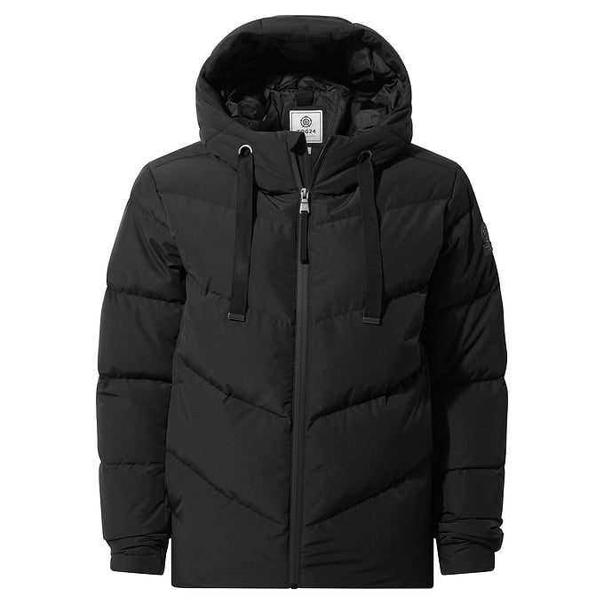 Raleigh Luxe Womens Shower Resistant Down Insulated Jacket - Black