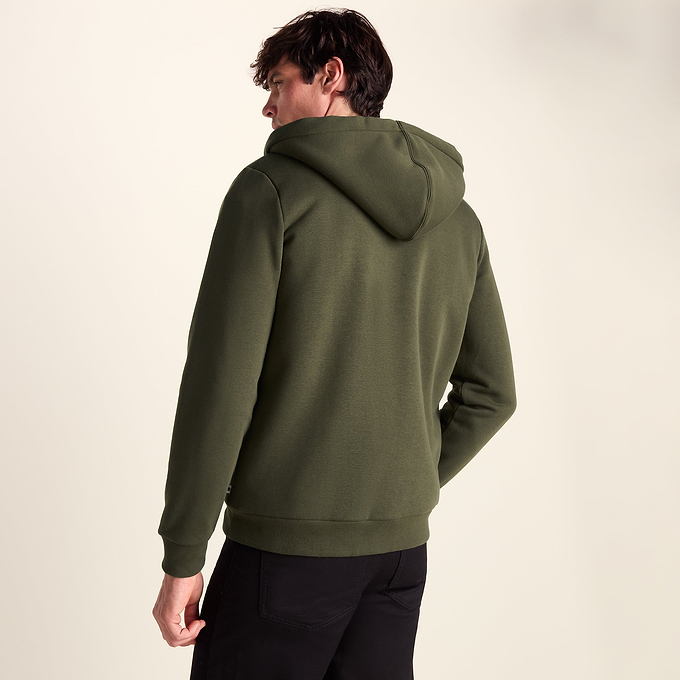 Ramsey Mens Supersoft Sherpa Lined Zip Hoodie - Khaki