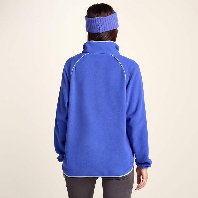 Rawson Womens Relaxed Fit Microfleece Zip Neck - Cobalt Blue