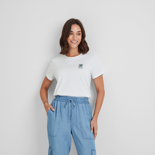 Respect Womens 100% Cotton Supersoft T-Shirt - Optic White