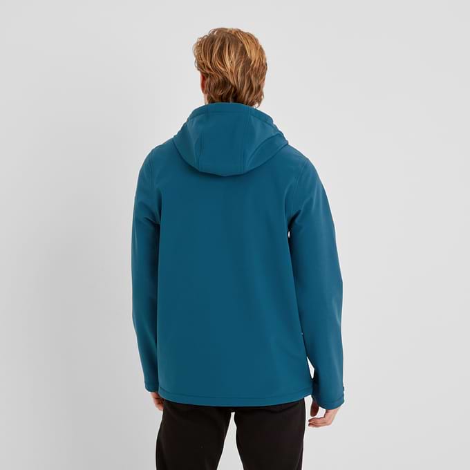 Retner Mens Waterproof Softshell Hooded Jacket - Marine Blue