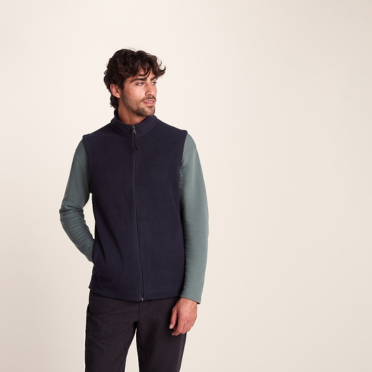 Revive Mens Fleece Gilet - Dark Indigo