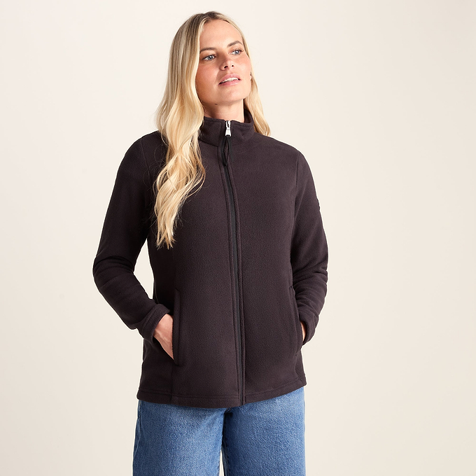 Revive Womens Fleece Jacket - Black