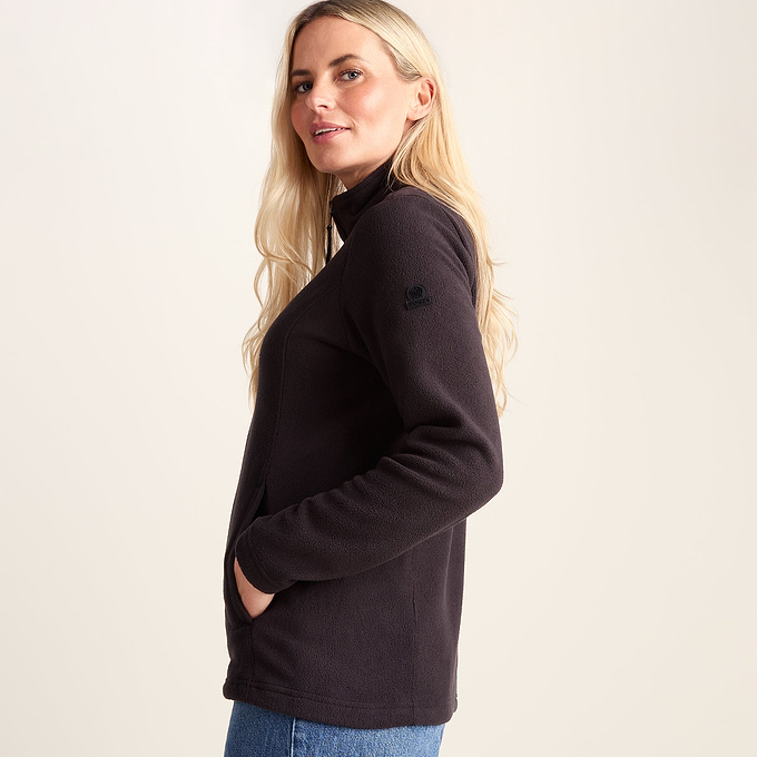Revive Womens Fleece Jacket - Black