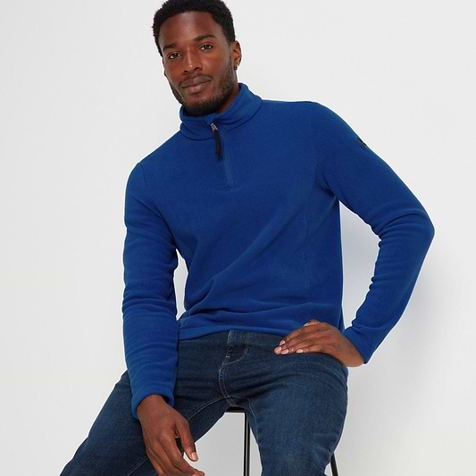 Revive Mens Quarter Zip Fleece - Royal Blue – TOG24