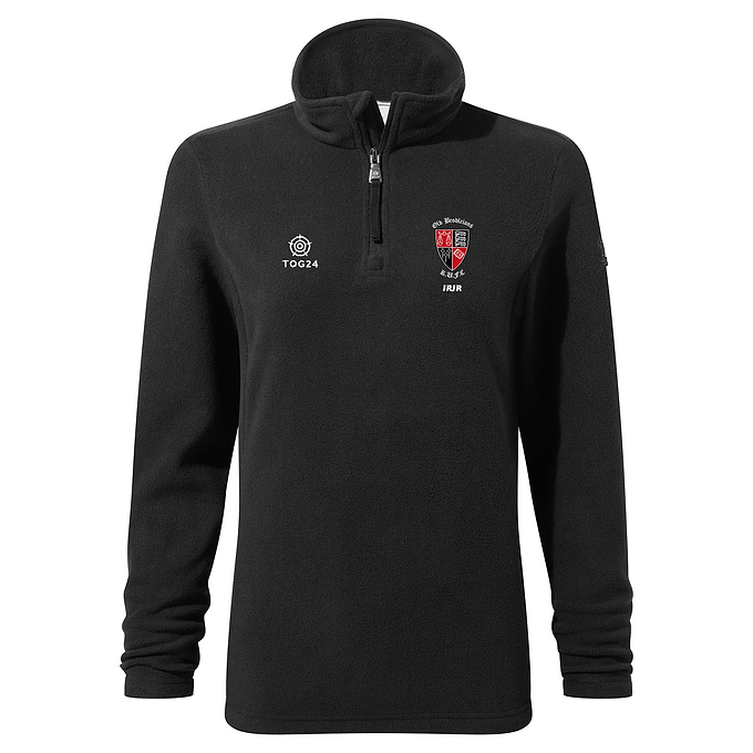 Old Brodleians Womens - Revive Quarter Zip Fleece Black
