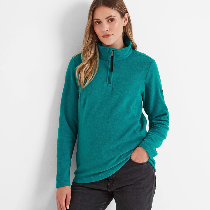 Revive Womens Quarter Zip Fleece - Teal