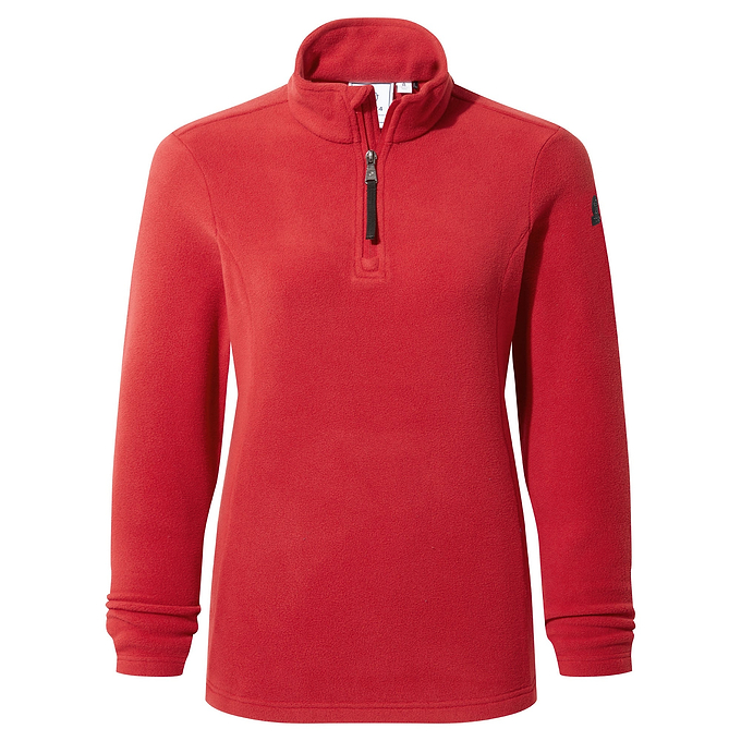 Revive Womens Quarter Zip Fleece - Chilli