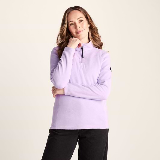 Revive Womens Quarter Zip Fleece - Lilac Blossom
