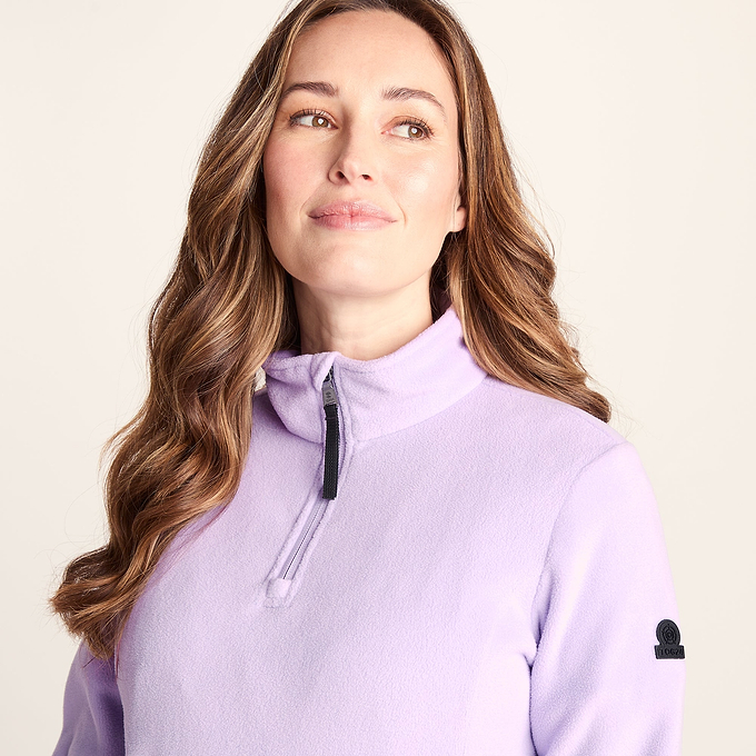 Revive Womens Quarter Zip Fleece - Lilac Blossom