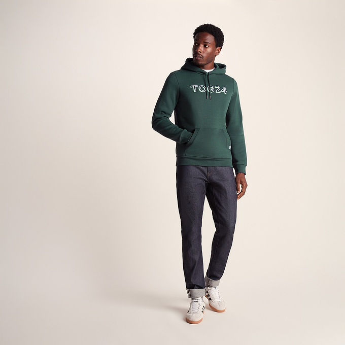 Rinson Mens Supersoft Hoody  - Racing Green