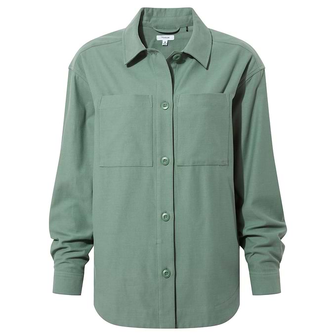 Risna Womens Shacket - Light Forest