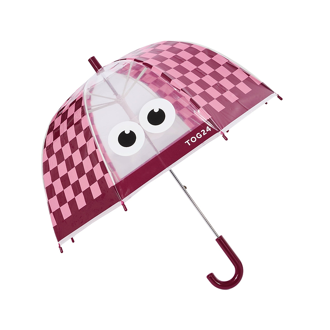 Romney Kids Shaun the Sheep Umbrella - Beetroot/Candy Floss Checkerboard
