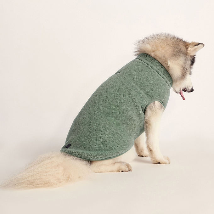 Rover Sherpa Dog Coat L - Light Forest