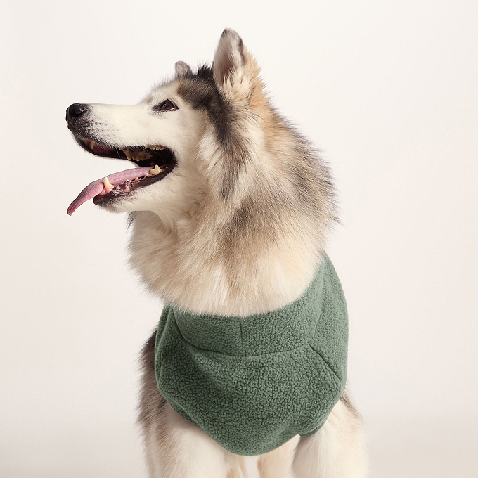 Rover Sherpa Dog Coat L - Light Forest