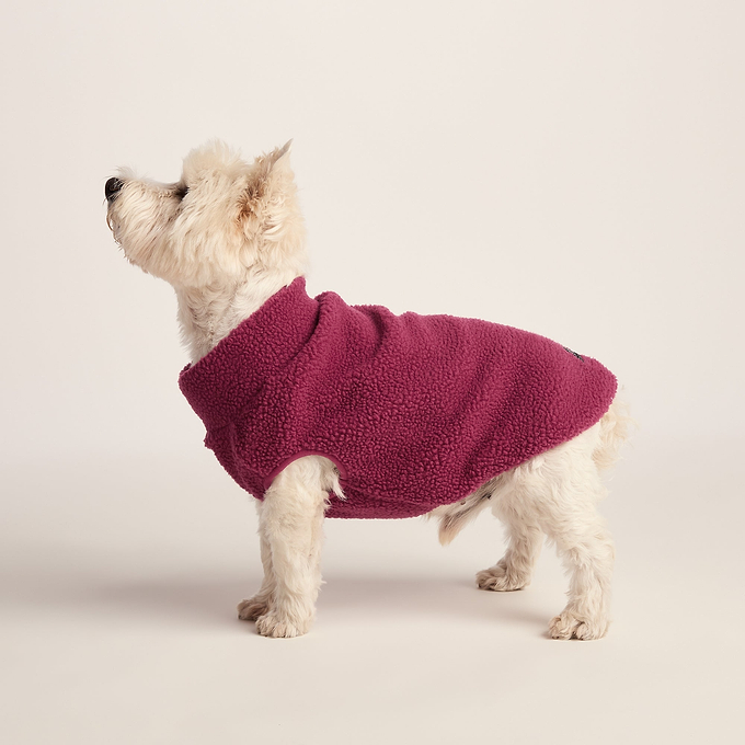 Rover Sherpa Dog Coat S - Washed Burgundy