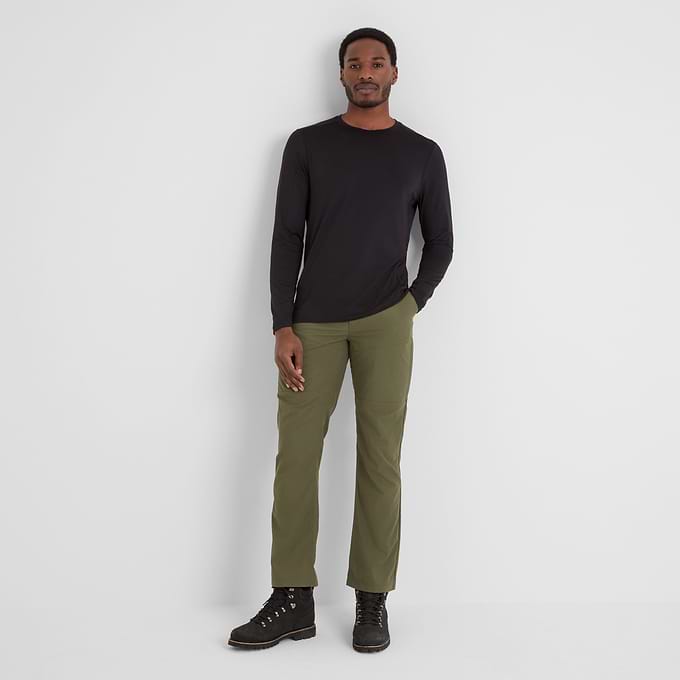 Rowland Mens Performance Trousers Short Leg - Khaki