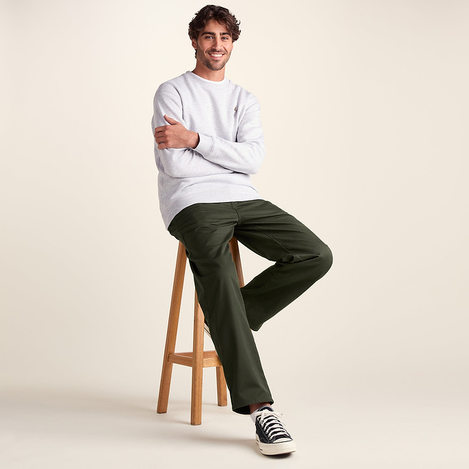 Sam Mens Straight Casual Chino Trouser - Khaki