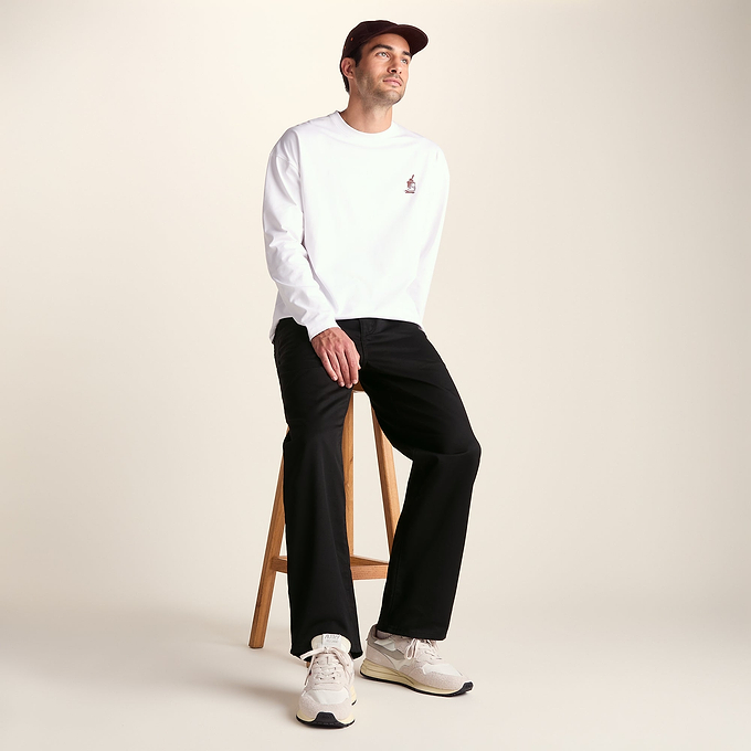 Sam Mens Straight Casual Chino Trouser - Black