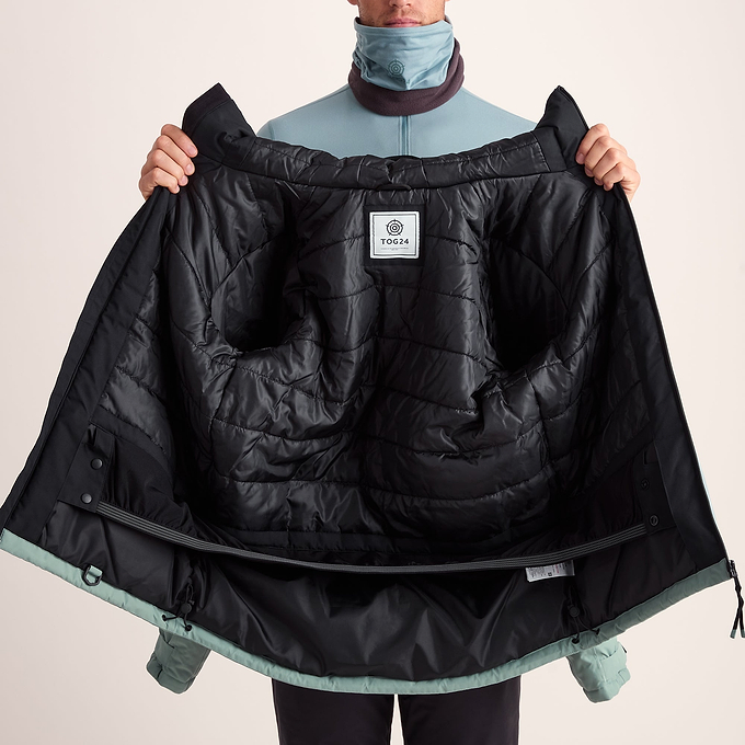 Samoens Mens Waterproof Ski Jacket - Steel Teal/Black