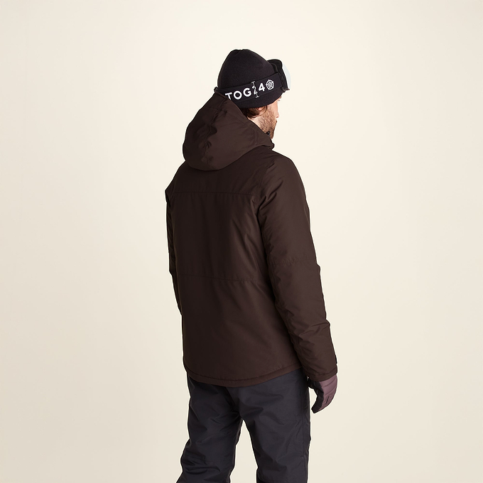 Samoens Mens Waterproof Ski Jacket - Chocolate Brown