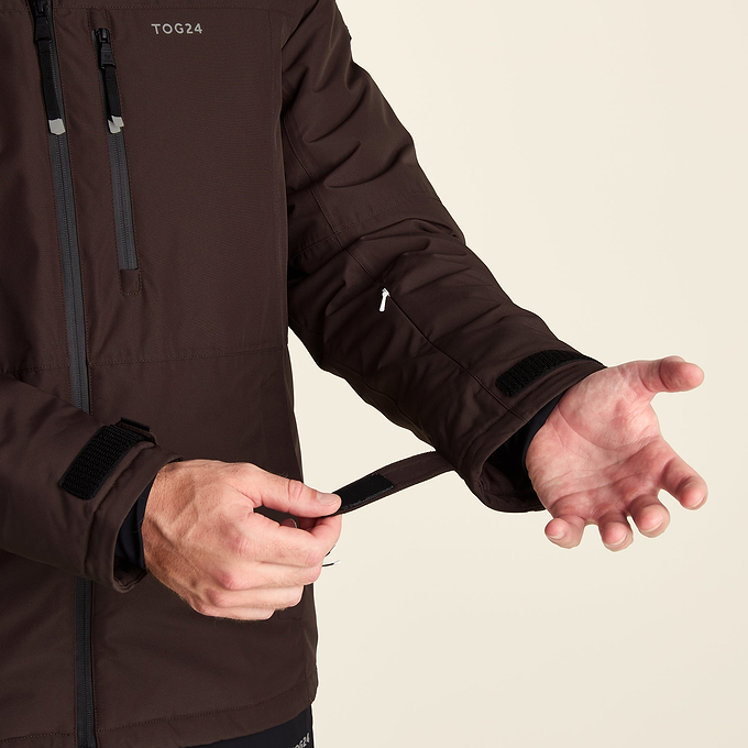 Samoens Mens Waterproof Ski Jacket - Chocolate Brown