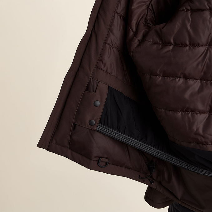 Samoens Mens Waterproof Ski Jacket - Chocolate Brown