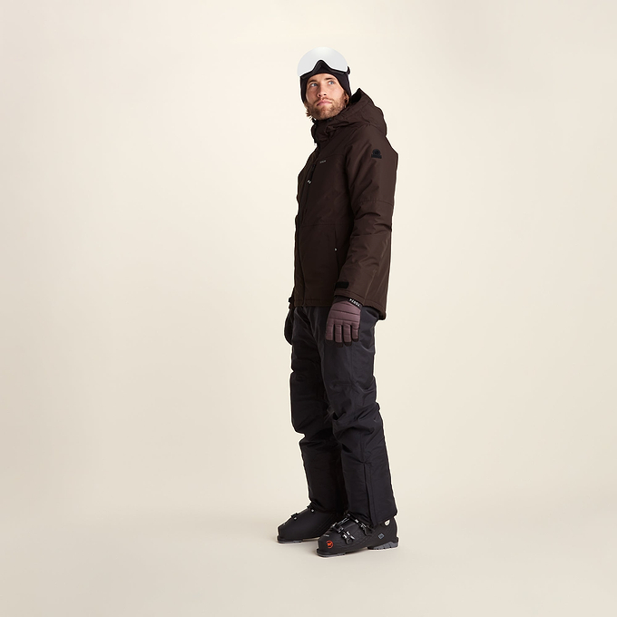 Samoens Mens Waterproof Ski Jacket - Chocolate Brown