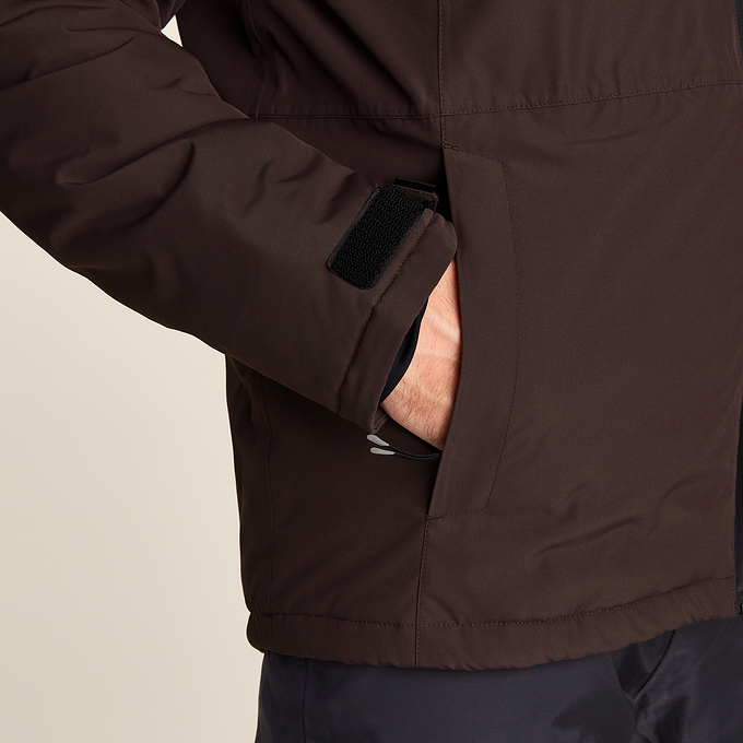 Samoens Mens Waterproof Ski Jacket - Chocolate Brown