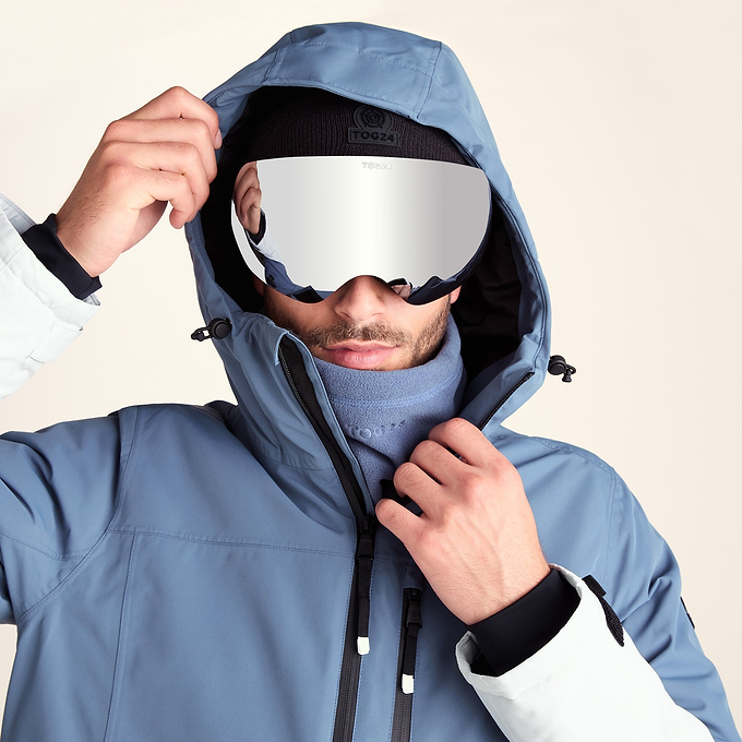 Samoens Mens Waterproof Ski Jacket - Steel Smokey Blue