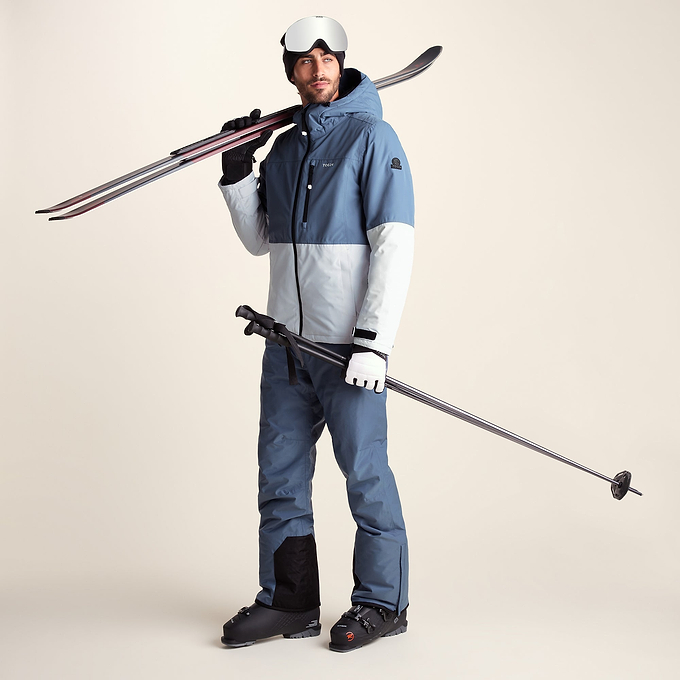 Samoens Mens Waterproof Ski Jacket - Steel Smokey Blue